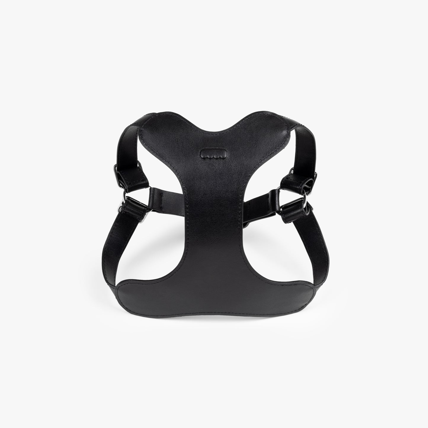 Modern, eco-friendly, and stylish dog harness made with recycled leather.
