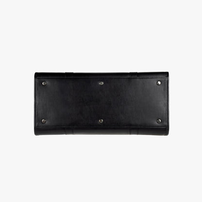 Bottom view of NOTCOMMON STUDIO’s Companion Tote Bag, featuring reinforced structure, durable recycled leather, and protective metal feet for stability.