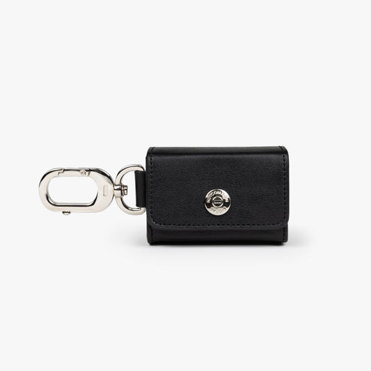 Modern, eco-friendly, and stylish dog waste bag holder made with recycled leather.